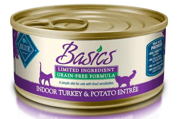 Blue Basics Limited Ingredient Diet Adult Indoor Grain Free Turkey & Potato Wet Cat Food
