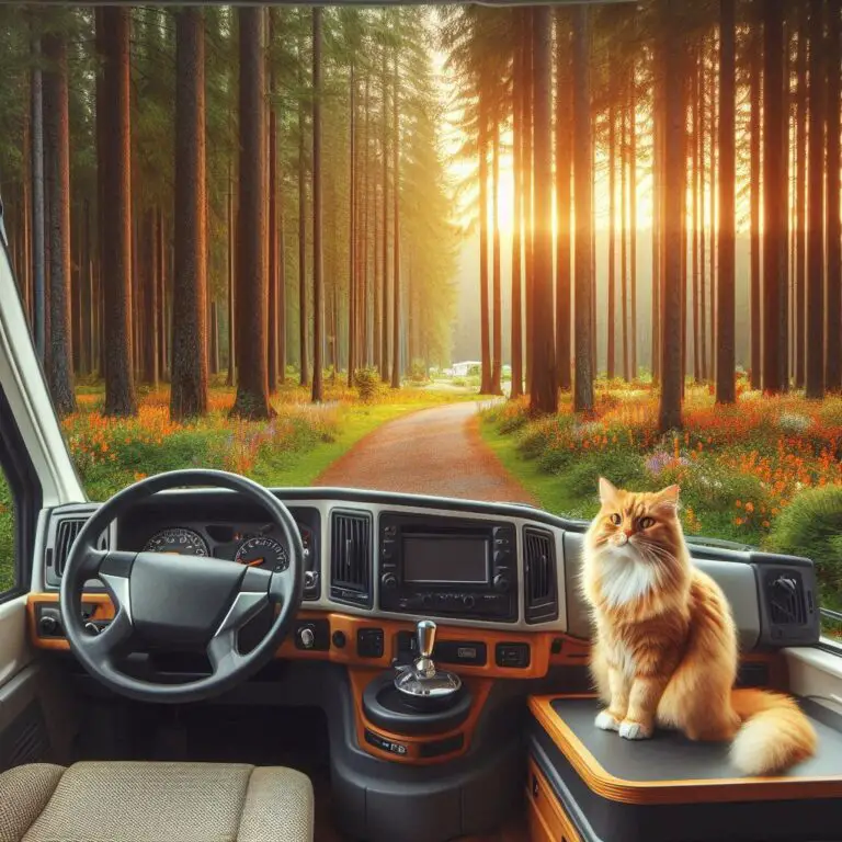 Road Tripping With Your Cat In Motorhome