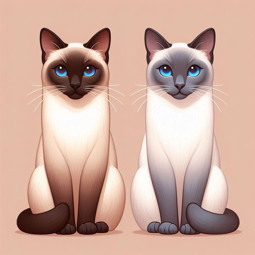 Siamese Cats Change Color