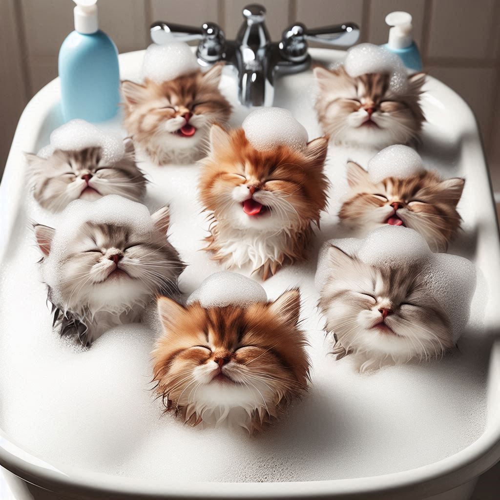 Baby Shampoo on Cats