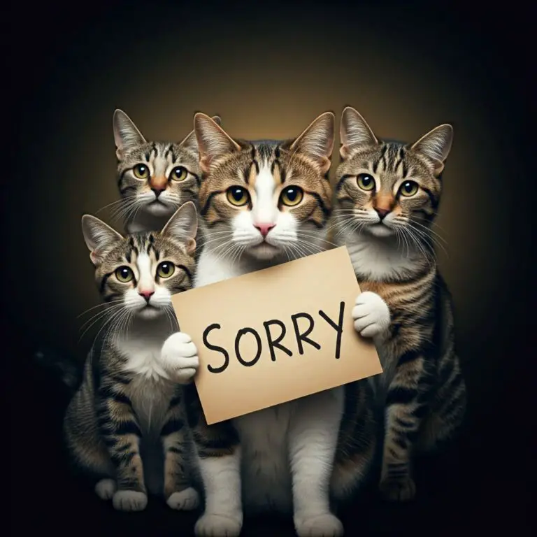 Cats Say Sorry to Humans