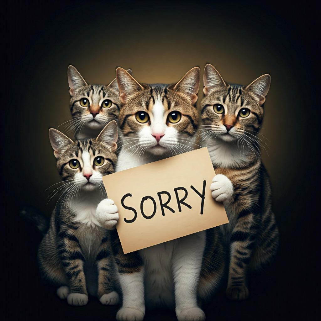 Cats Say Sorry to Humans