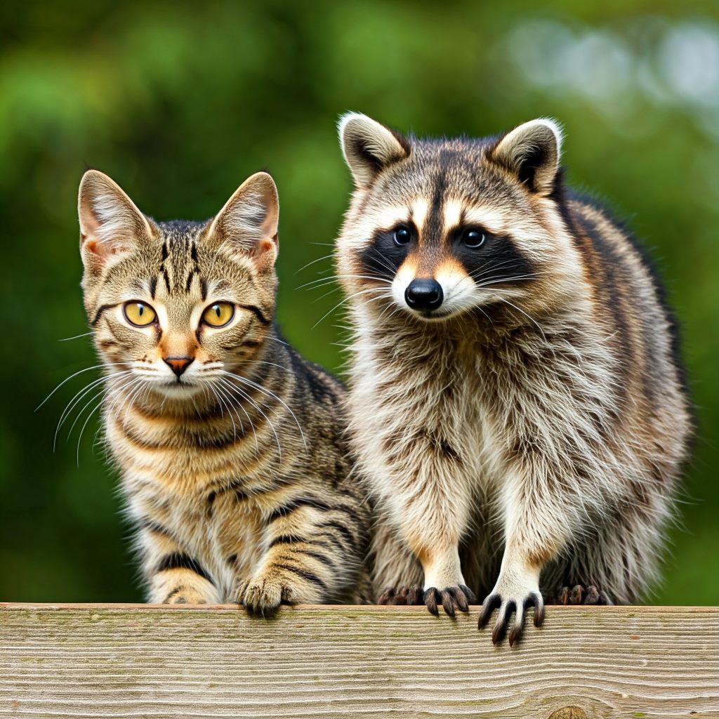 Can Cats and Raccoons Be Friends